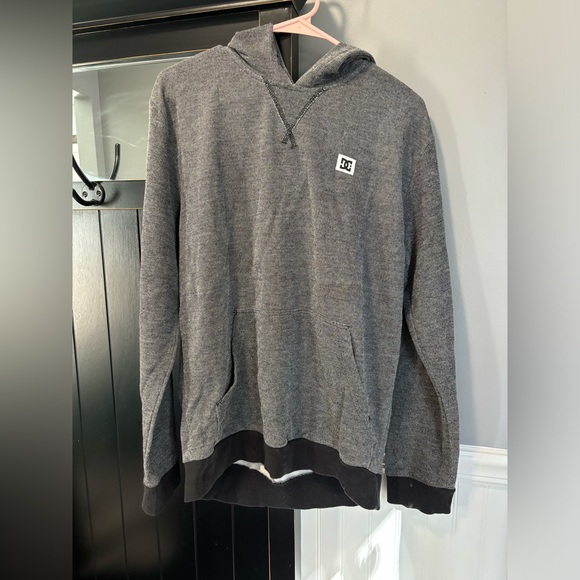 DC dark grey /black men’s hoodie - Picture 1 of 6
